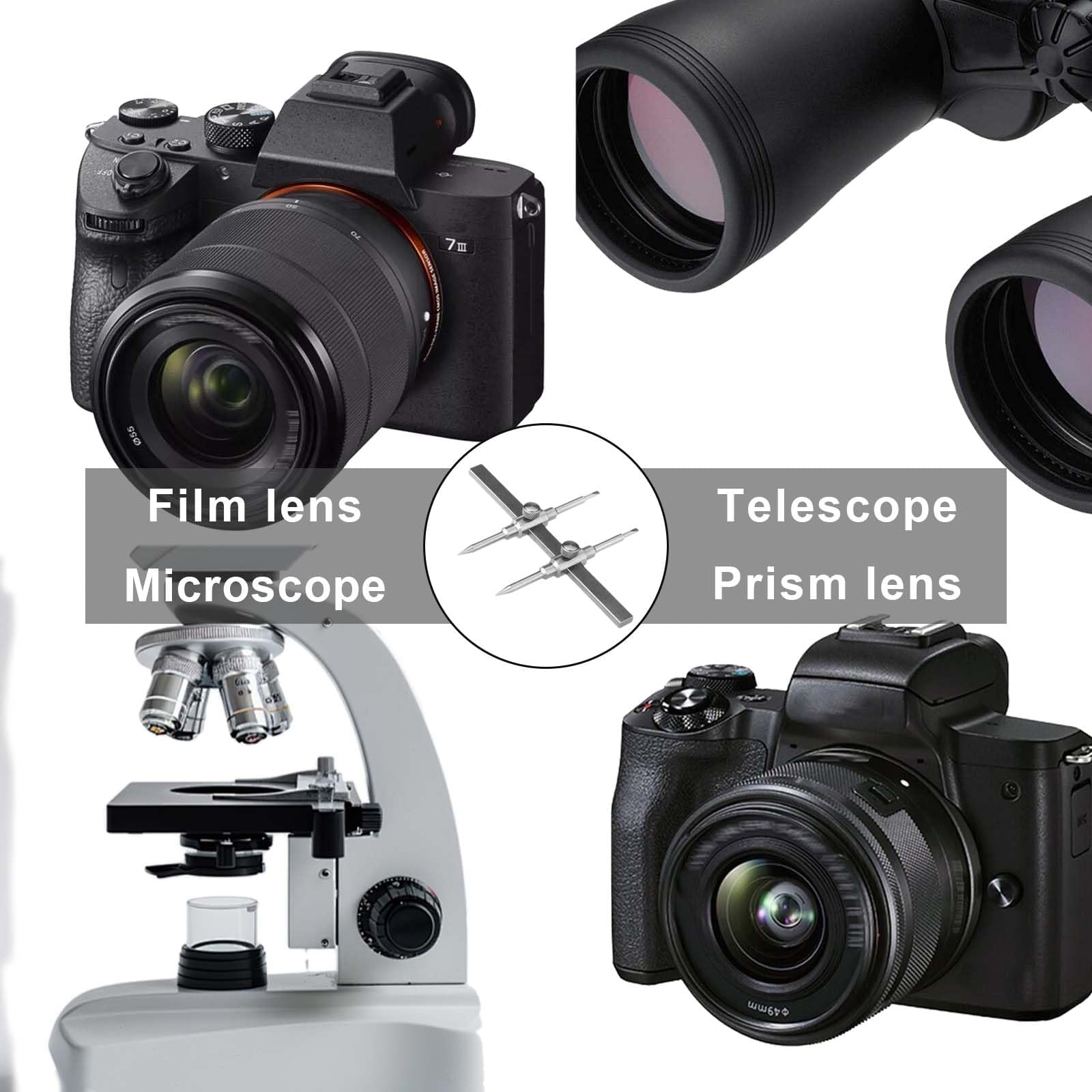 Chiave per obiettivo,Strumento di apertura della fotocamera,Chiave per obiettivo fotocamera,Chiave dell'obiettivo,Con set di ventose per lenti, utilizzato per varie riparazioni di fotocamere, ecc.