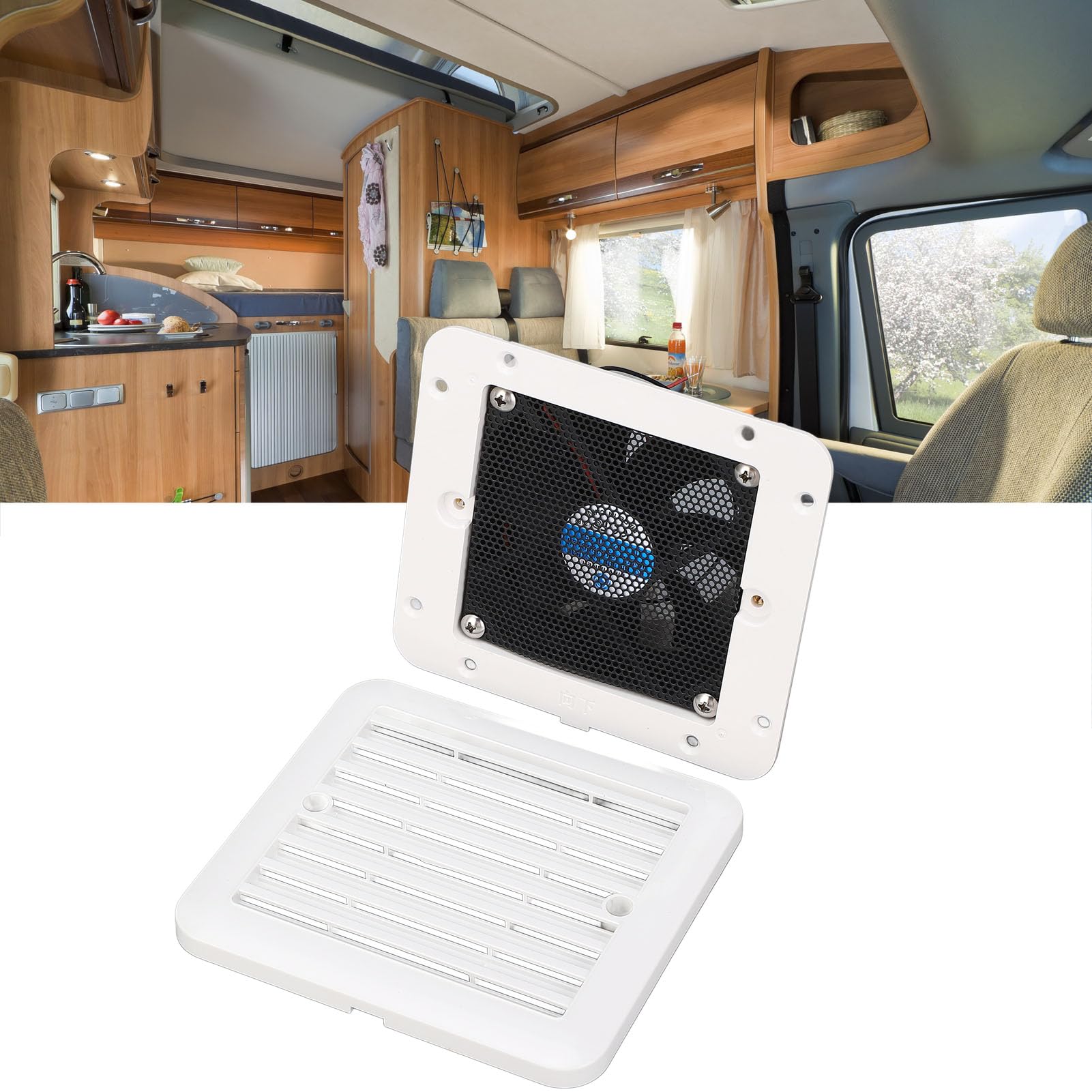 Fan de Ventilation Latérale 12V RV pour un échange Efficace dans les Remorques et les Bateaux