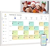 Vista 1 de Calendario digital de 32 pulgadas, para horarios familiares, pantalla interactiva, marco de fotos electrónico de calendario, recompensas