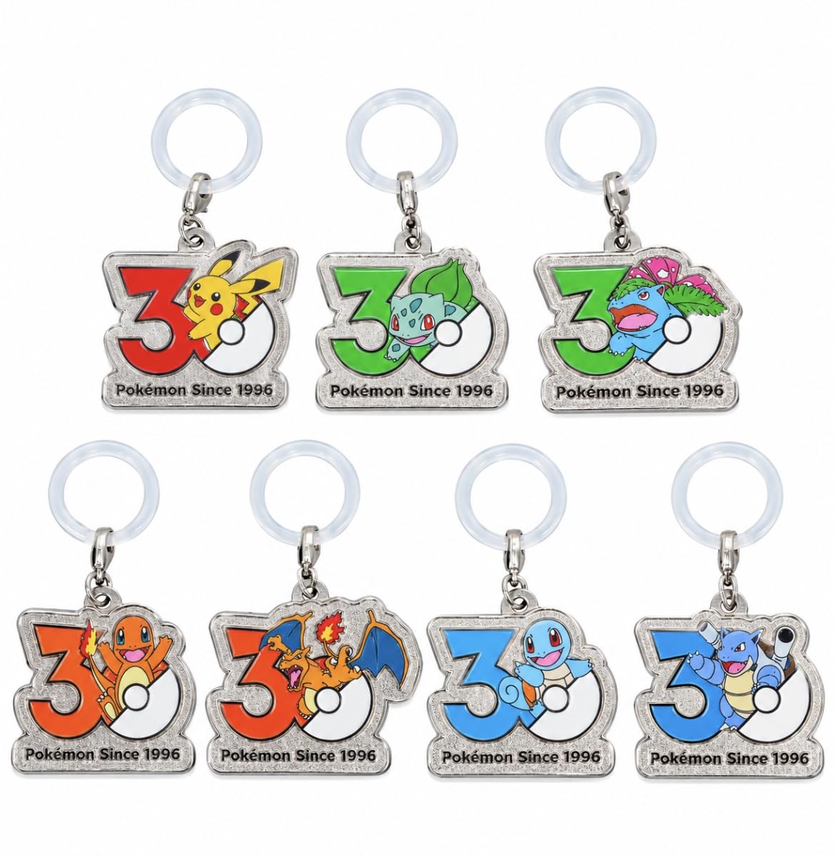 Amazon | ポケモン30周年 メタルチャームマスコット 全7種セット