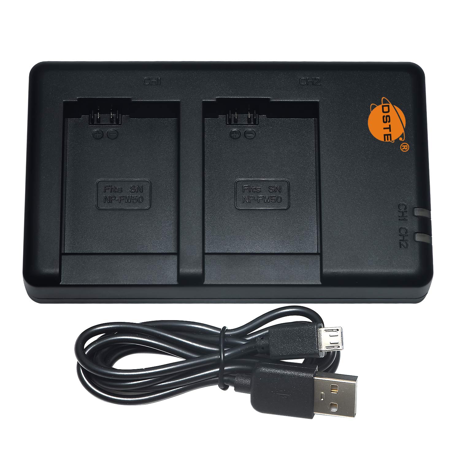 DSTE BCTRX BC-TRX Caricabatterie USB doppio per batteria Sony NP-BG1, NP-FG1, NP-BD1, NP-FD1, NP-FT1, NP-FE1, NP-FR1