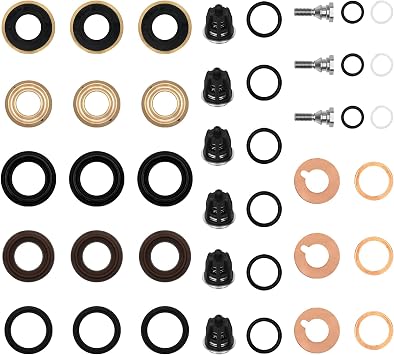 For General Pump Rebuild 20mm Kit, Compatible with General Pump T1011 TS1011 TS1511 TS2011 TS2021 TS1511 parts T/TS Series, Package include 3*Kit 28, 1*Kit 6, 1*Kit 1 for General Pump