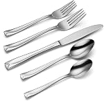 Oneida T837045AL20 Lincoln 45-Piece Everyday Flatware Set, Service for 8