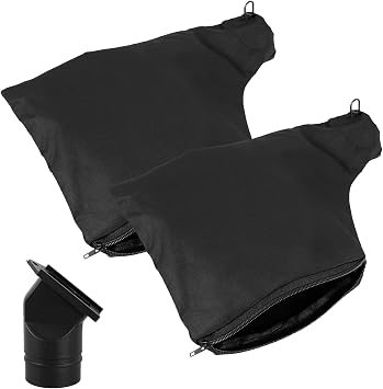 US 2Pcs Dust Collection Bag for 225 Model Mitre Saws Black Dust Bag with Zipper Adjustable Dust Collector Bags Universal Anti-dust Cover Bag for Tank Belt Sander Edge Planer Diagonal Saw
