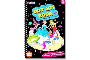 FIDRTH Dot Art Activity: No Mess Sticker Art Book