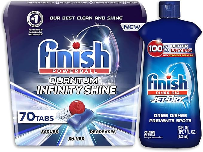 Finish Quantum Infinity Shine 70 Count Dishwasher Detergent