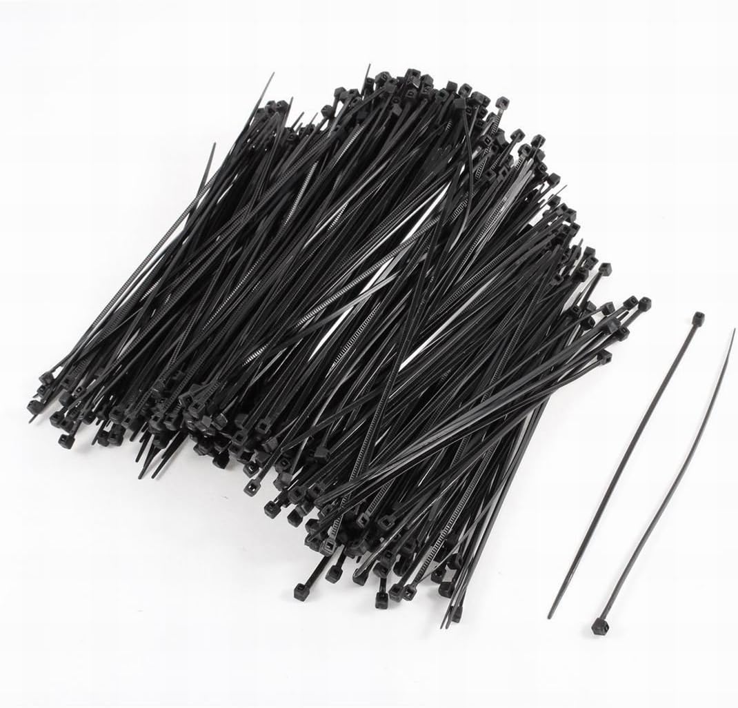 100PCS Black Self Locking Plastic Cable Wire Zip Tie Fasten Wrap 3mmx150mm
