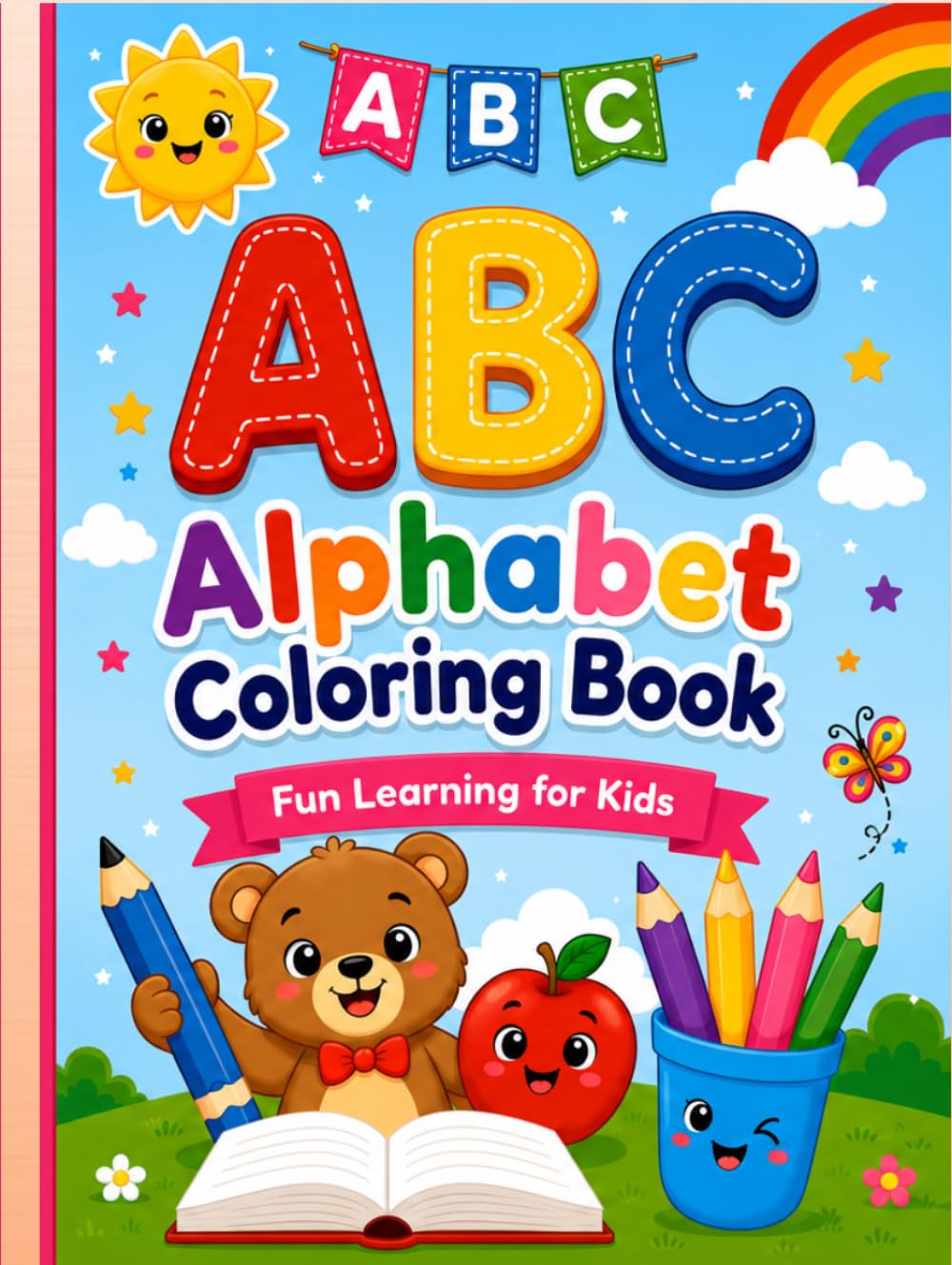 ABC Alphabet Coloring Book: Fun Learning for Kids (Tracing and Coloring Series)
