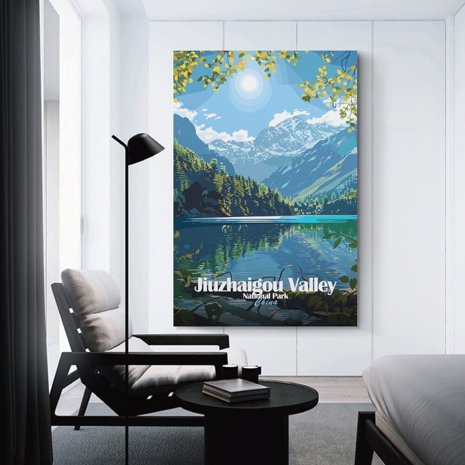 Junmoney Jiuzhaigou Valley National Park, China Room Decor Wall Art, 20x30inch(50x75cm), for Bedroom Walls, Guest Spaces Or Lounges, Stylish Decor for A Restful Room Update