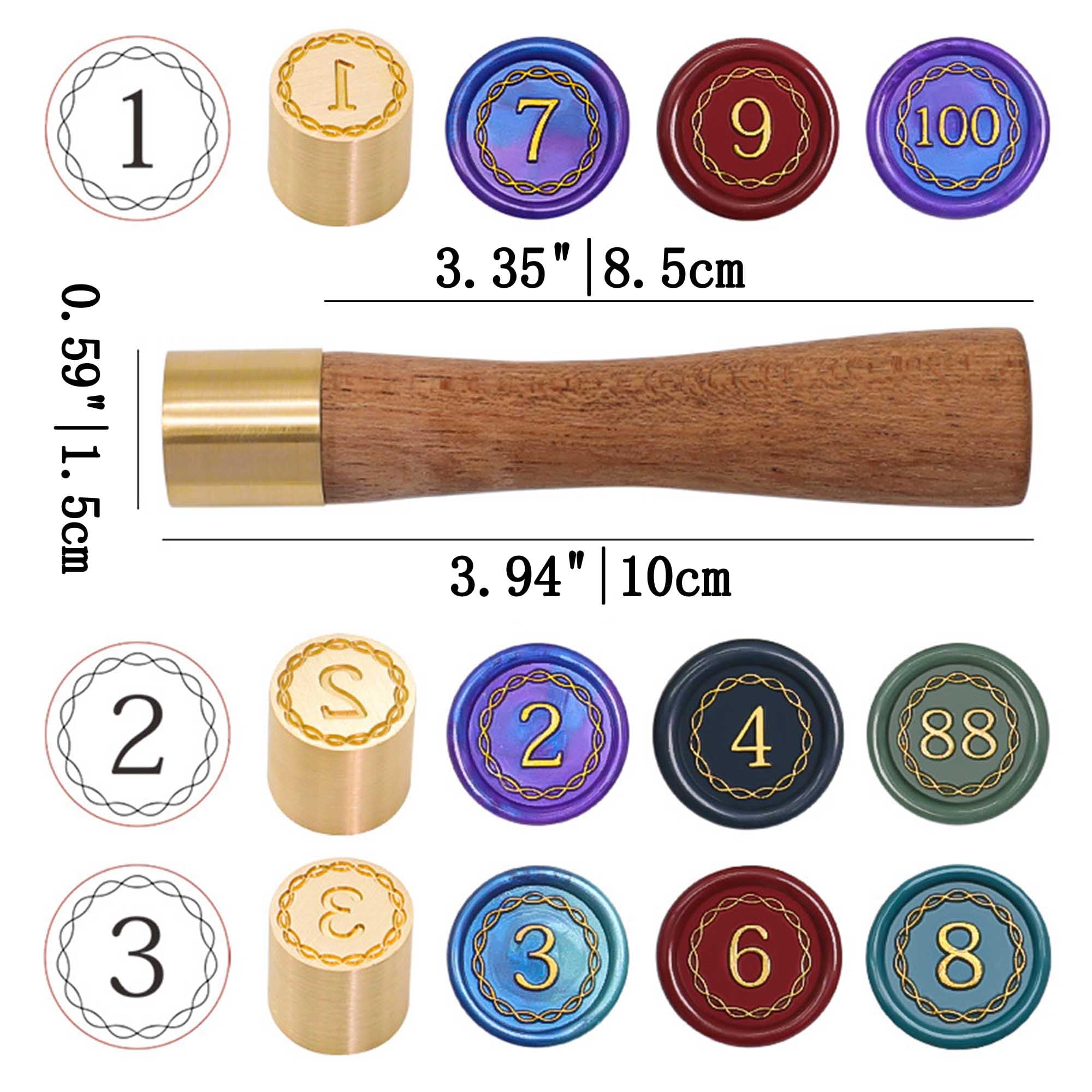 Amazon.co.jp: ナンバー2ワックスシールスタンプ - ミニアラビア