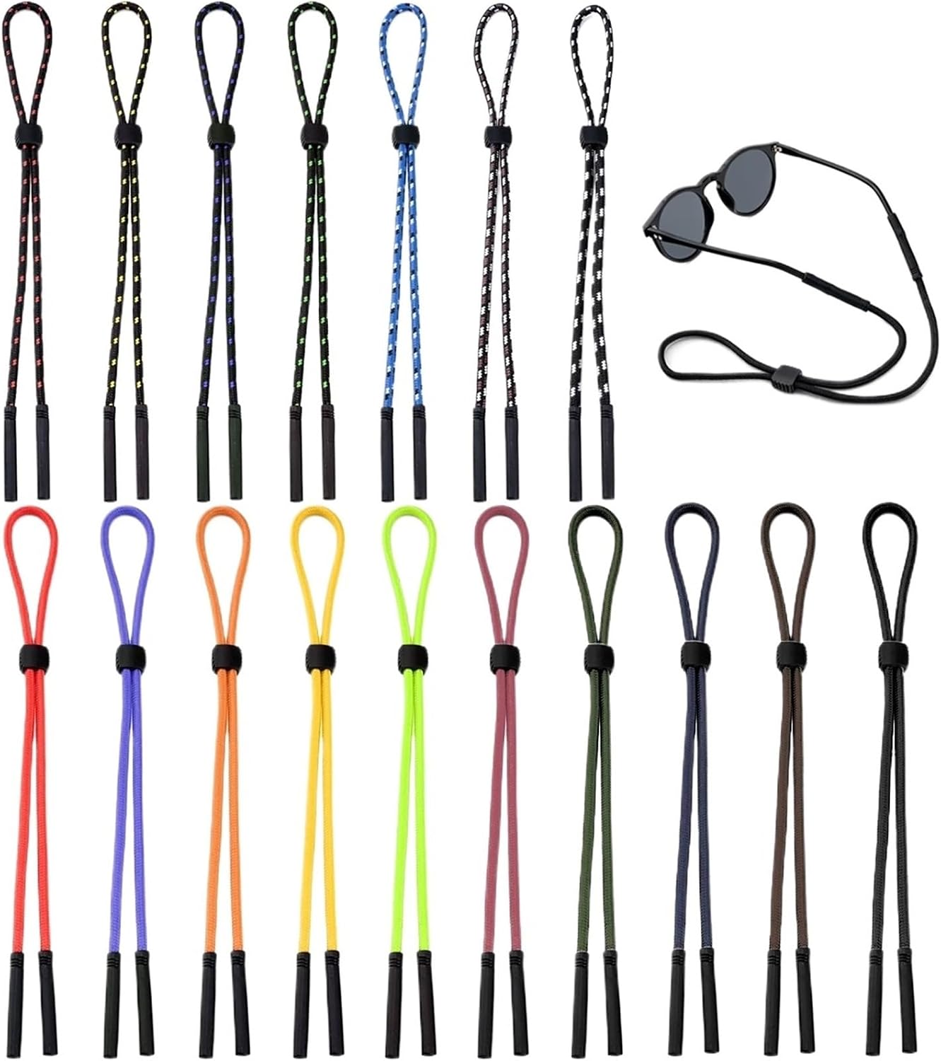 Eyeglass Strap30pcs Anti-Slip Glasses Strap Outdoor Sports Neck Chain for Eyeglasses Eye Wear Accessory Rope