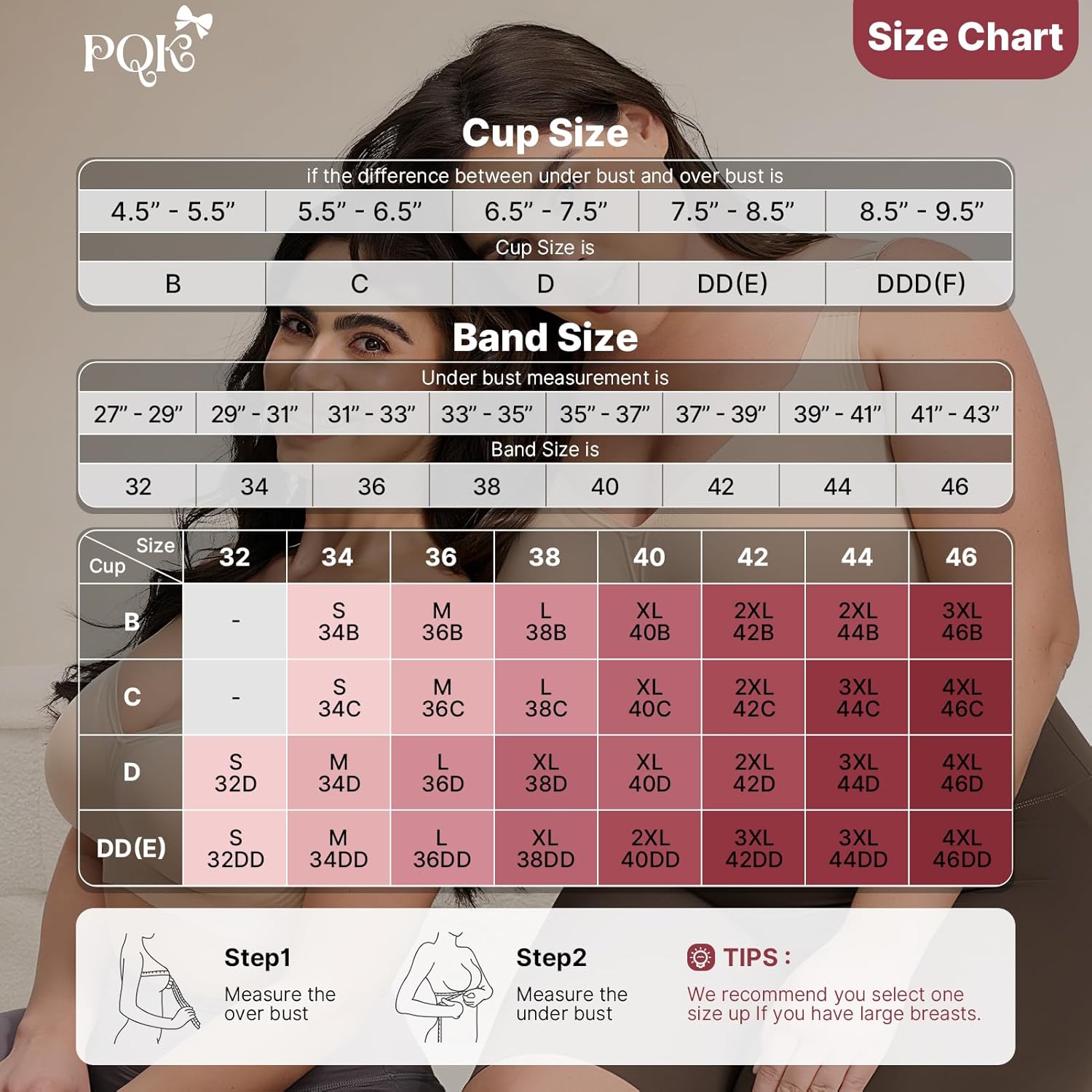 Full Coverage Wireless Bra for Large Bust - Ultra Comfortable No Underwire Plus Size Bra,Seamless Bralette for Women - Image 7