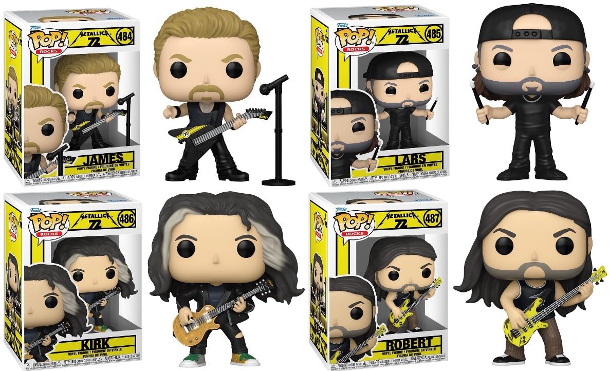 Funko POP! メタリカ 4体セット 484-487 Funko Pop! Rocks Metallica 72 Seasons Vinyl Figures, Set of 4