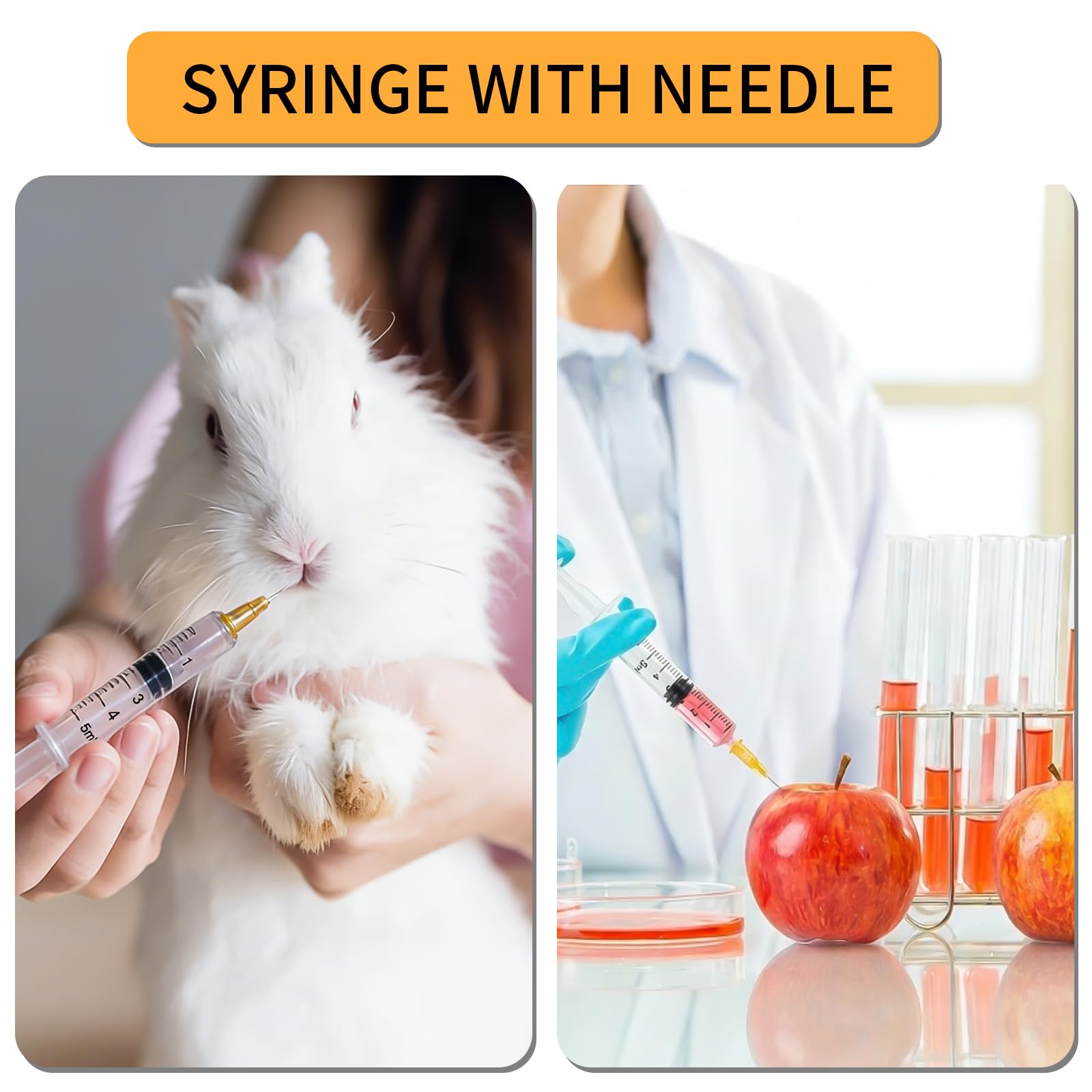 5ml Syringes with Needles - 50 Pack -8