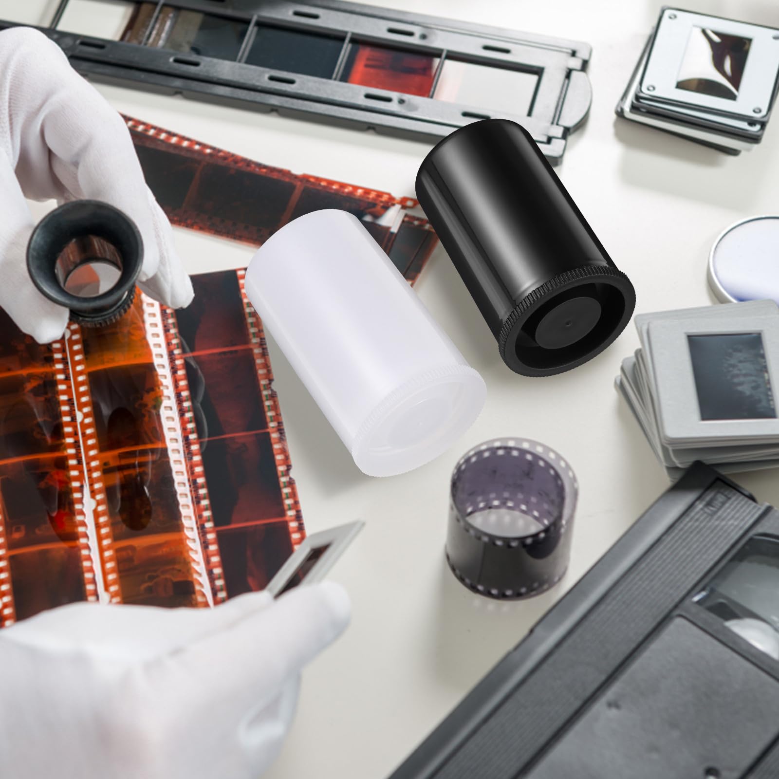 Contenitori Per Pellicole Riutilizzabili Da 20 Pezzi Coperchio Ermetico, Custodia Per Pellicole Da 35 Mm in Plastica Pe Resistente, Per Fotografia, Viaggi e Conservazione Sicura