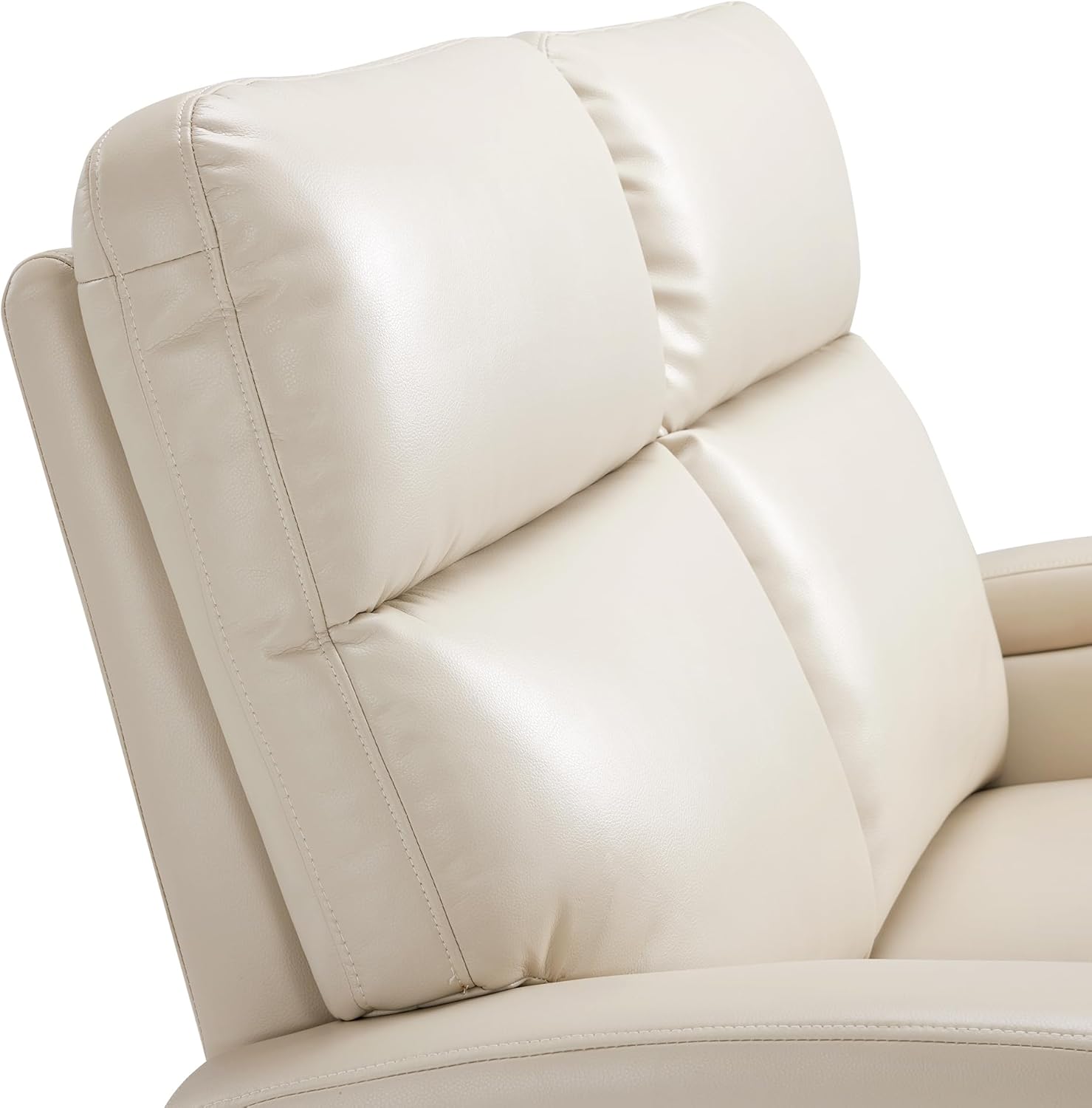 MCombo 56" Zero Wall Recliner Loveseat, 2-Seat Power Wall Hugger Sofa with USB & Type-C Dual Ports, for Small Space, Living Room, RV PR646M1 (Beige, Loveseat)