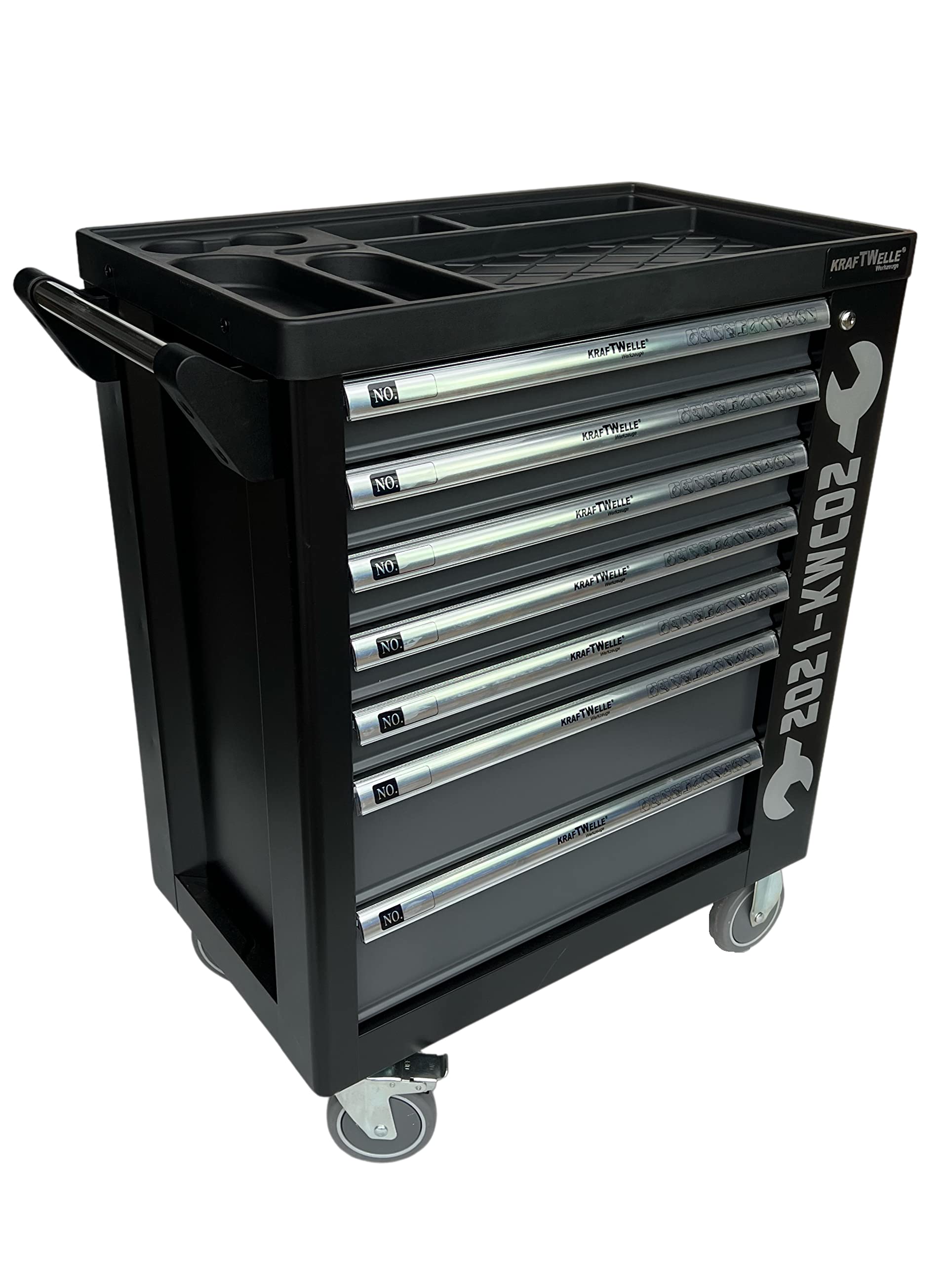 Kraftwelle KW-2020-2002 - Carrello per attrezzi, edizione nera