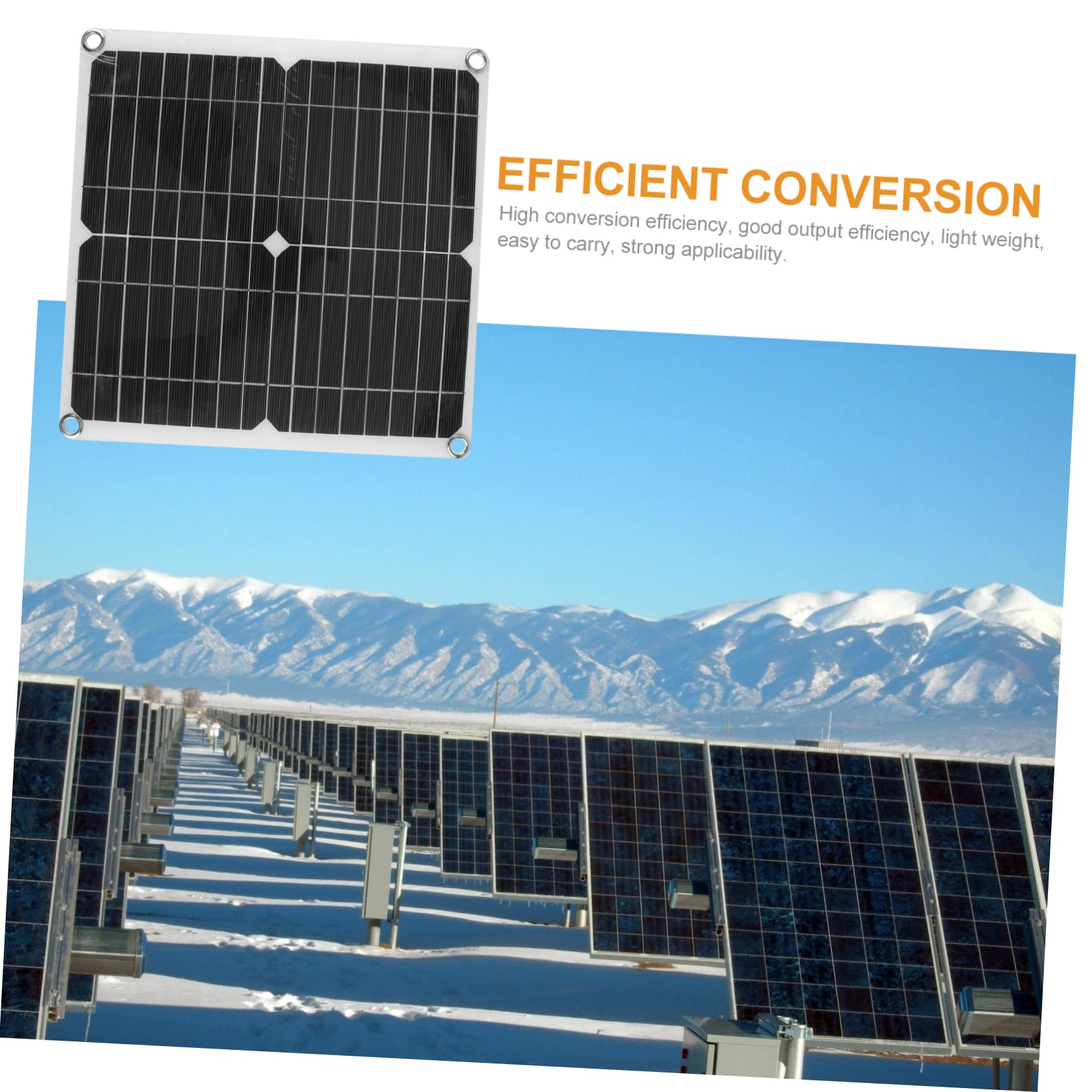 Kisangel Kits De Paneles Solares Para Exteriores Paneles Solares Fotovoltaicos Carga Solar Para Camping y Energía Móvil