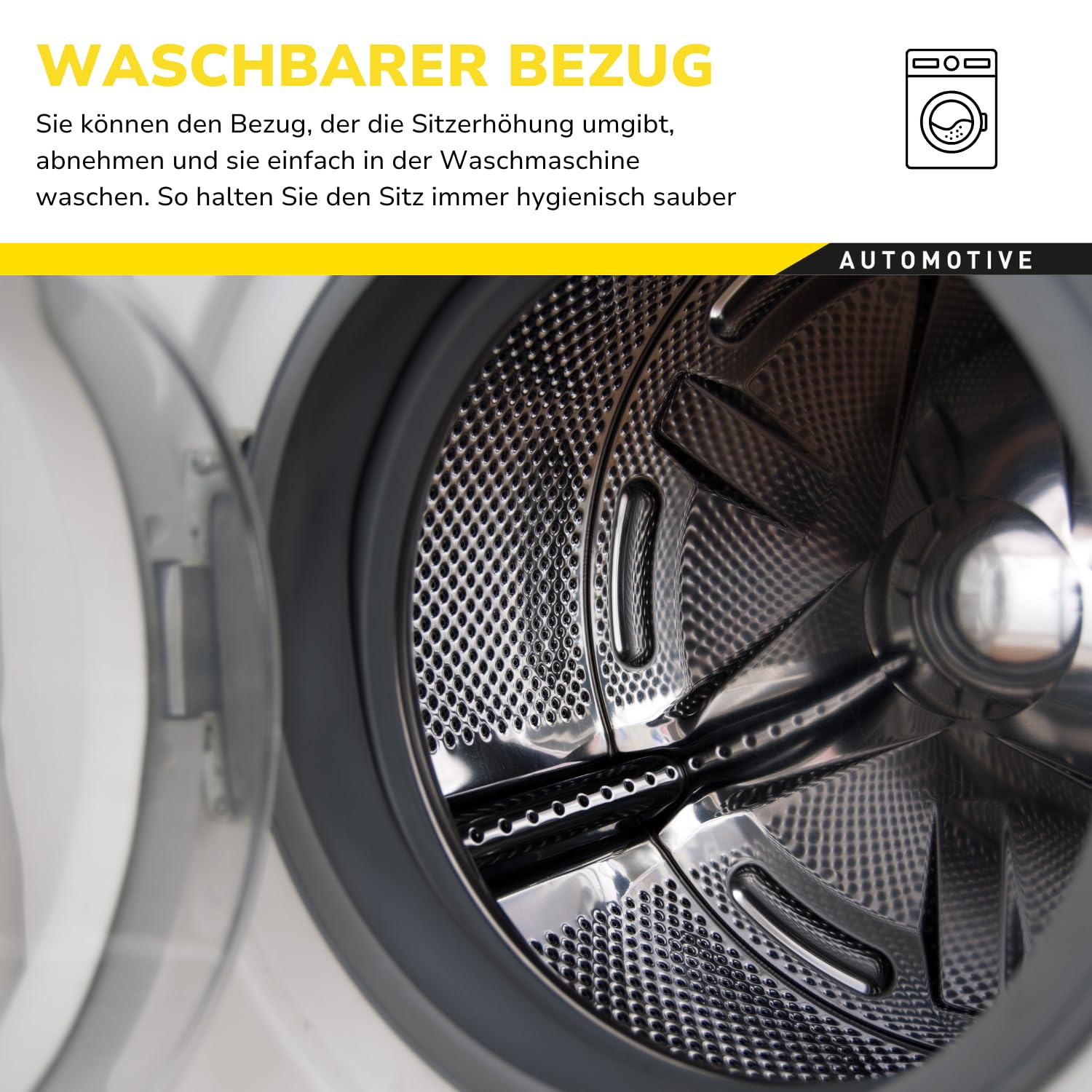 Dunlop Sitzerhöhung Auto Kinder Grau - Kindersitzerhöhung ECE R129 - Ergonomischer Kindersitz Ab 3 Jahre - Kinderautositz Mit Waschbarem Bezug - Sitzkissen Auto Für Kinder 135-150 cm