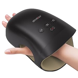 CINCOM Hand Massager - Cordless Hand Massager with Heat and Compression for Arthritis and Carpal Tunnel, Gifts for Women(Black)