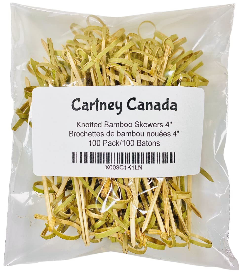 Knotted Bamboo Skewers 4" (100 Pack)