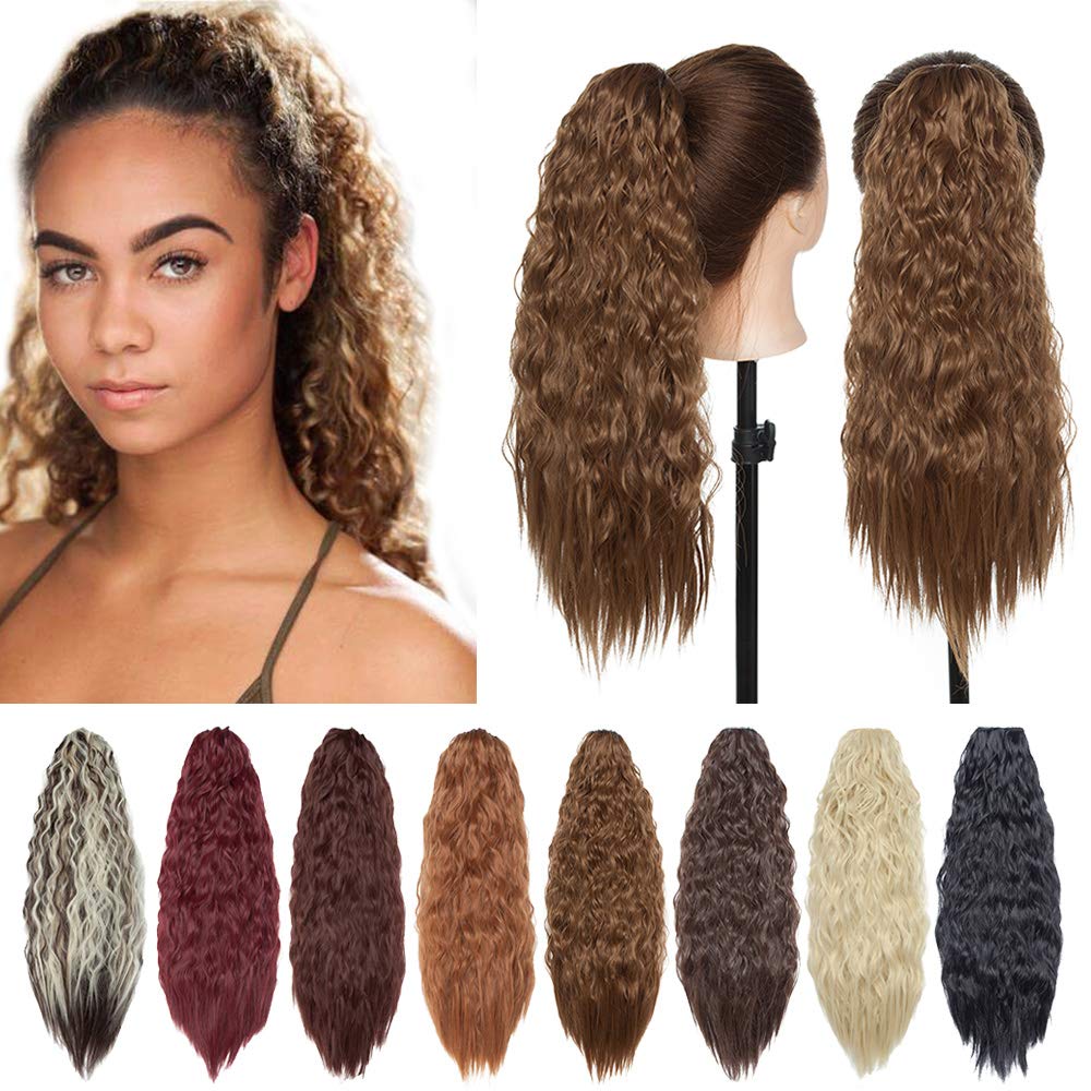Photo 1 of Hairro Drawstring Ponytail Extension - 18" Afro Curly Synthetic