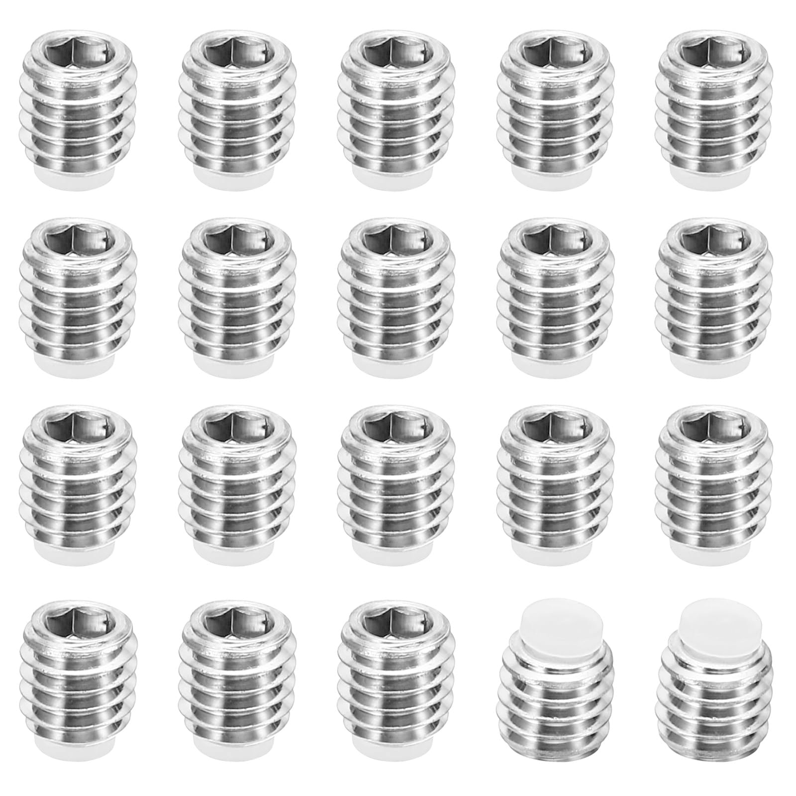 PATIKIL M6x6mm Nylon Tip Grub Screw
