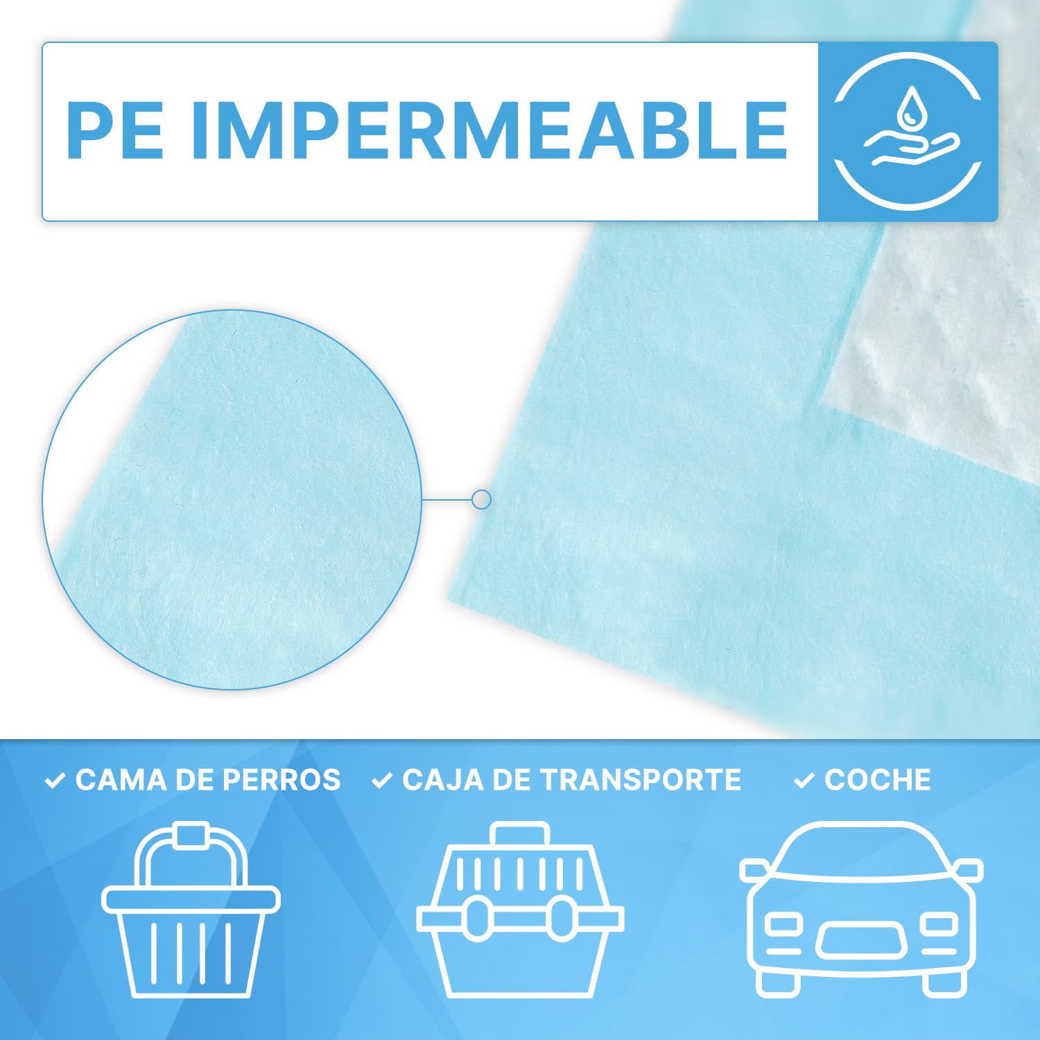 200x ARNOMED almohadillas para cachorros, bandeja sanitaria para perros a prueba de fugas en 60x90cm, accesorios para perros pequeños, alfombrillas PIPI de 5 capas para perros