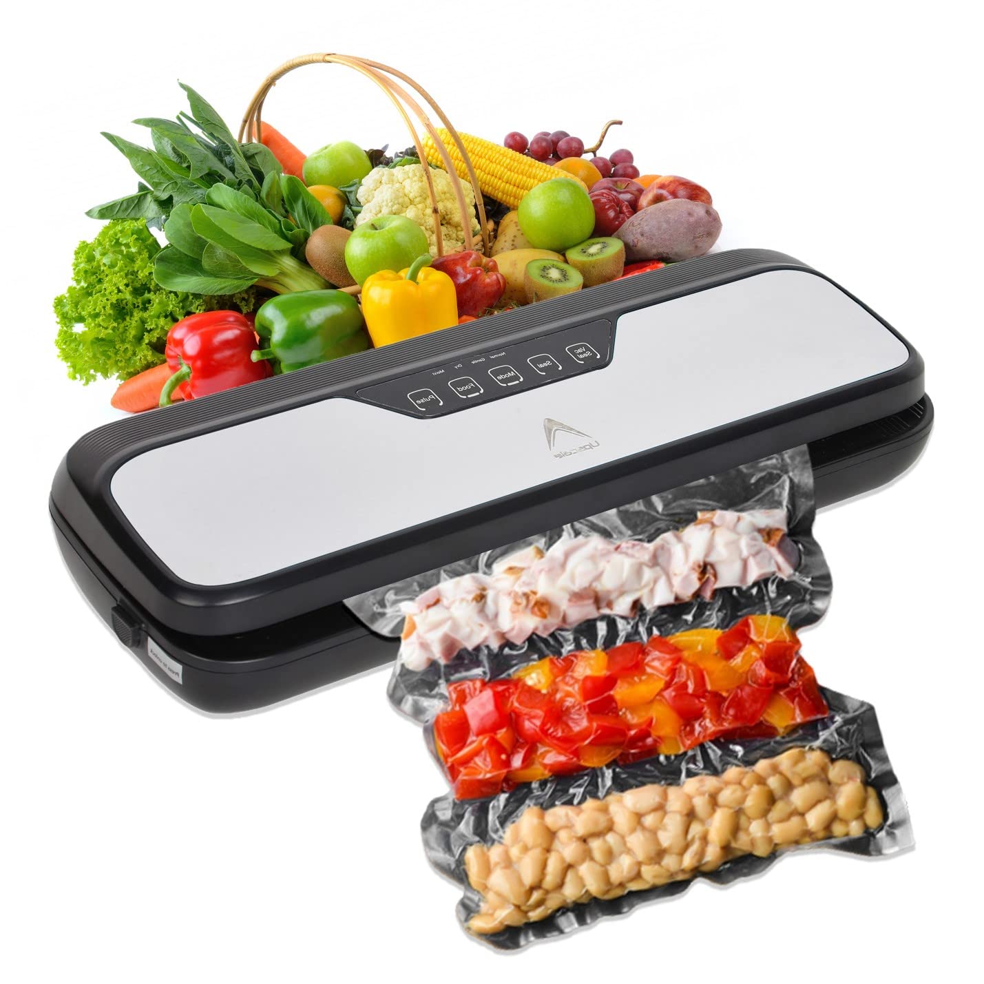 UpscaleVacuum Sealer and Packing Machine| Multifunction|Commercial Grade|Automatic| Dry & Wet Sealing System| Stainless Steel Top| Led| Roll Cutter|1 Year Warranty