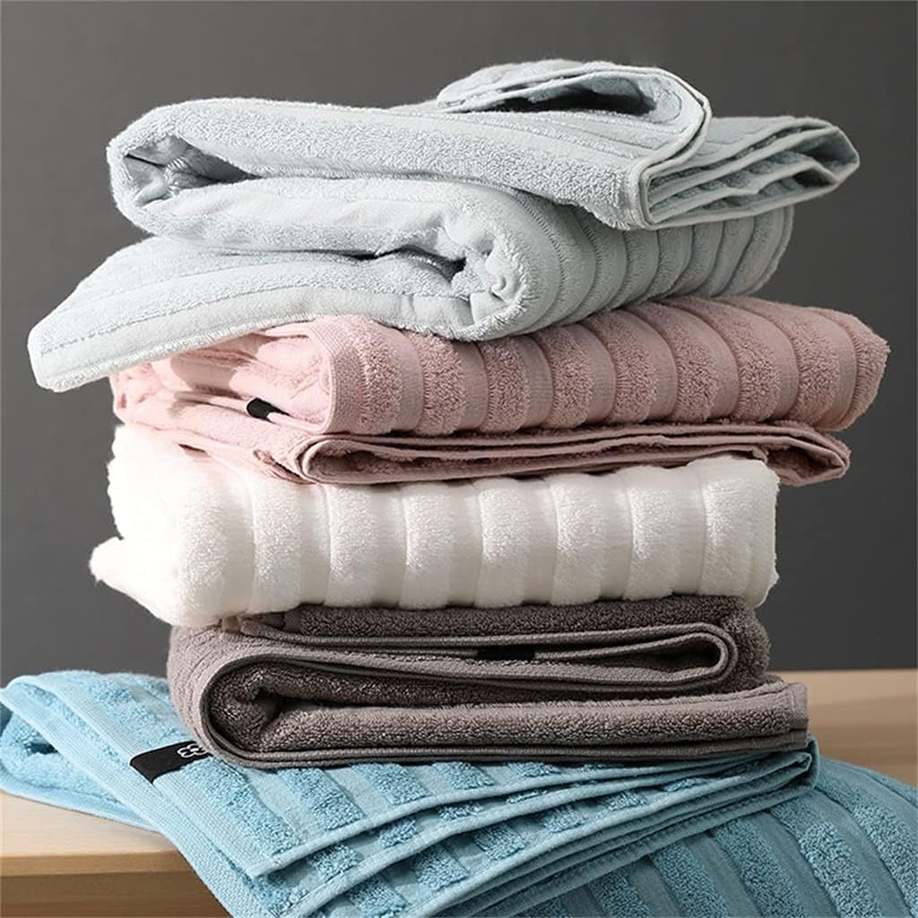 2-Piece Cotton Bath Towel Towel Set for Men and Women Absorbent and Quick-Drying Soft Bath Towel Towel(A)