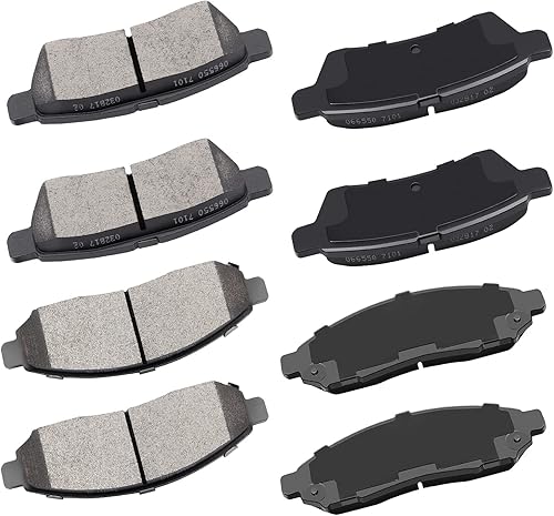 Kits de pastillas de freno de cerámica delanteras traseras para Nissan Frontier 2005-2018, 2005-2015 para Nissan Xterra, 2009-2012 para Suzuki