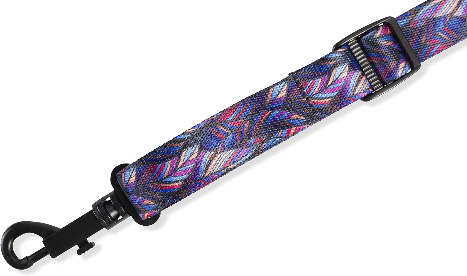 Levy's Leathers 2.25" Printed Saxophone Strap with Neoprene Comfort Neck Pad and Plastic Easy-Slide Adjustment Medallion and Cord, Kaleidoscope Feathers (MP27-003) image 2