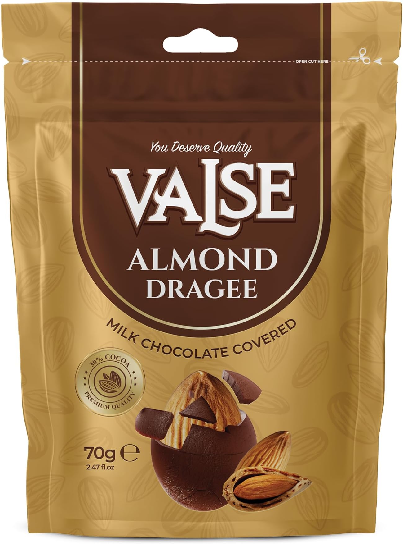 Chocolate Covered Almonds Dragee, Milk Chocolate Covered Freeze Dried Almonds...