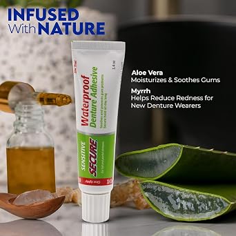 Secure Sensitive Denture Adhesive - 1.4 oz