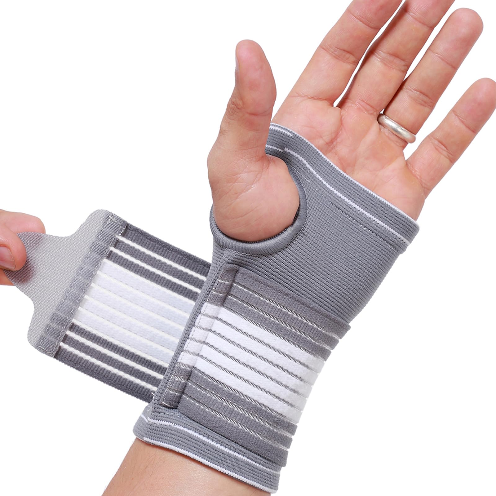 NeoTech Care Hand Palm Wrist Support (Gray, Size M, 1 Unit)