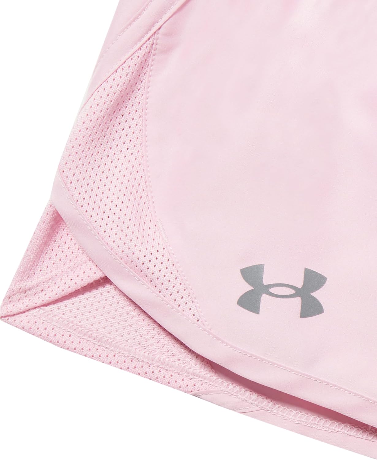 Under Armour Girls Fly by Shorts, (647) Prime Pink / / White, X-Small