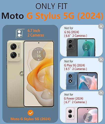 Vista 142 de FNTCASE Funda para Samsung Galaxy A23 5G: (Samsung Galaxy A23 4G LTE) Funda protectora de doble capa resistente para teléfono celular a prueba