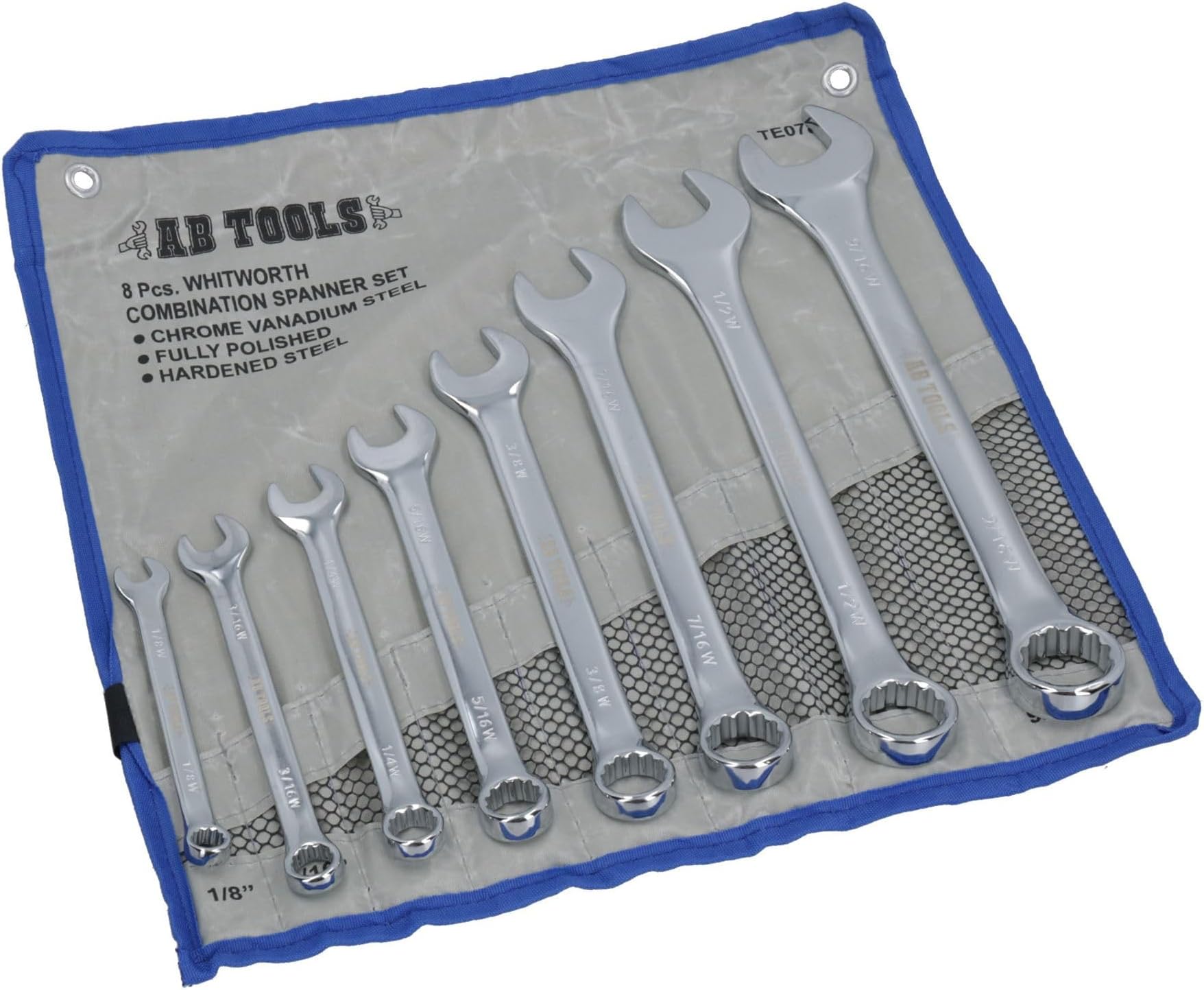 British Whitworth BSW Combination Wrench Spanner Open Ended/Ring Combo TE078