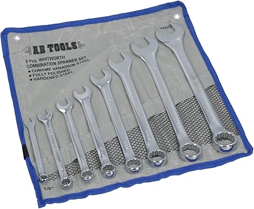 Británico Whitworth BSW Llave combinada Llave inglesa de extremo abierto/anillo combinado TE078