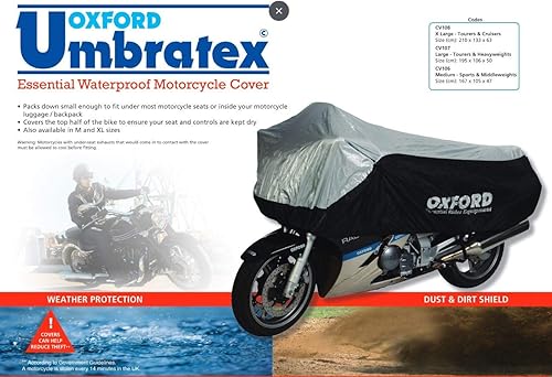 Miniatura 7 de Oxford Umbratex Funda protectora para motocicleta., M, Medio