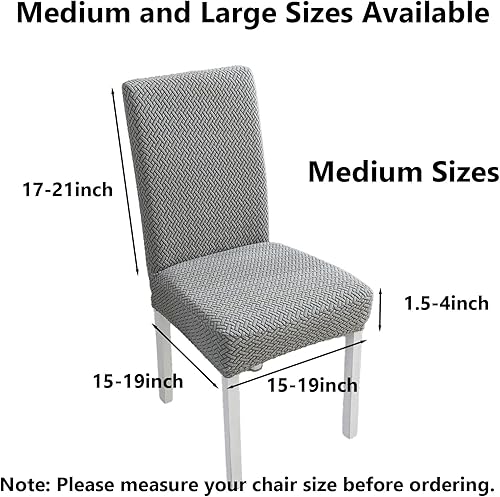Miniatura 2 de Juego de fundas para sillas de comedor, fundas elásticas para sillas de comedor, fundas de asiento para sillas Parsons, fundas para sillas de