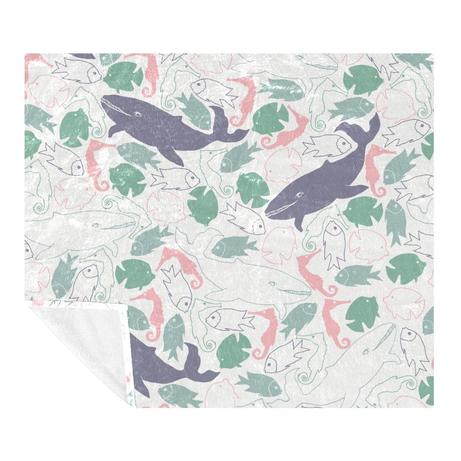 Couverture polaire de literie requin balepe plaid canapé chambre
