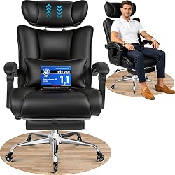BASETBL Office Chair 200 kg, Ergonomic Executive Chair wi…