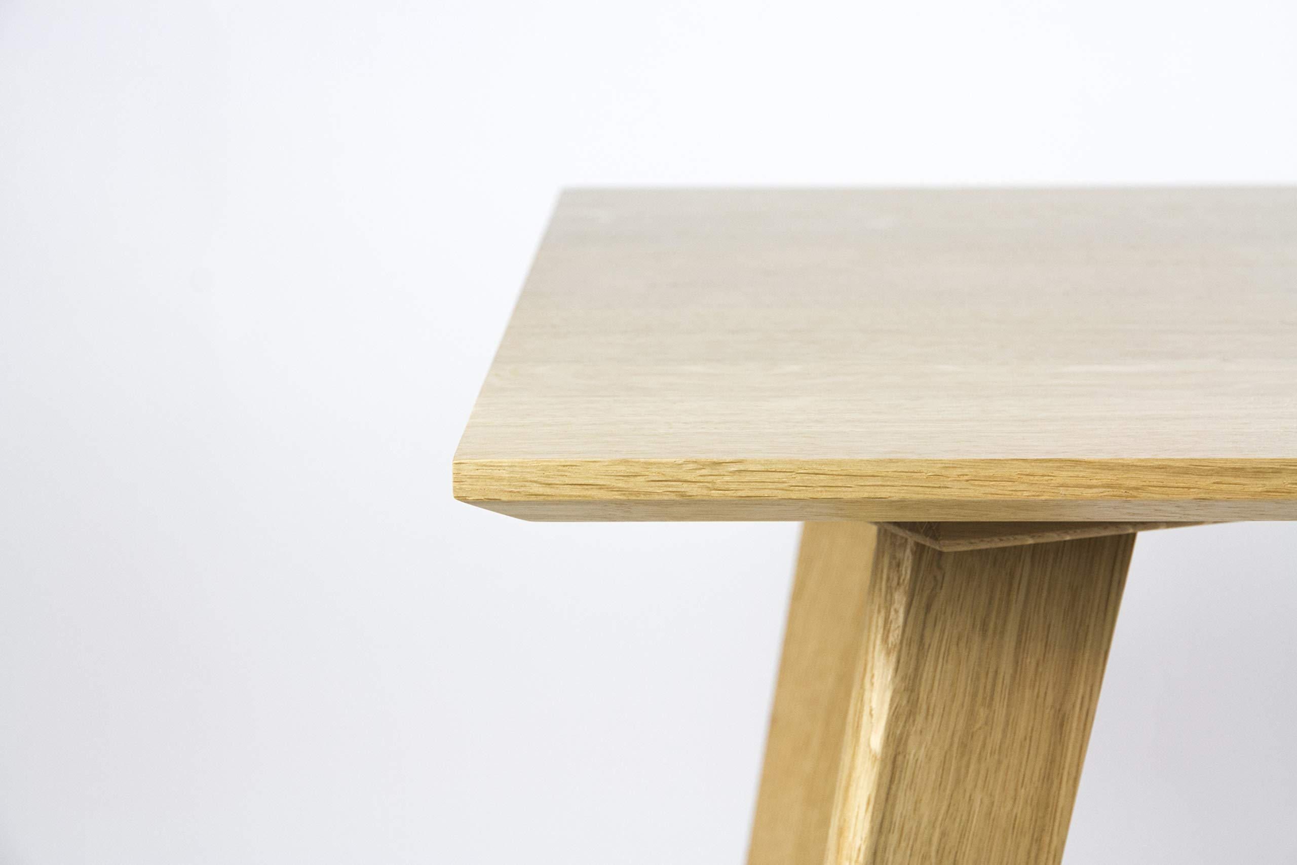 Bureau artisanal en chêne massif, bureau d'ordinateur, bureau à domicile, bureau d'écriture, bureau en bois.