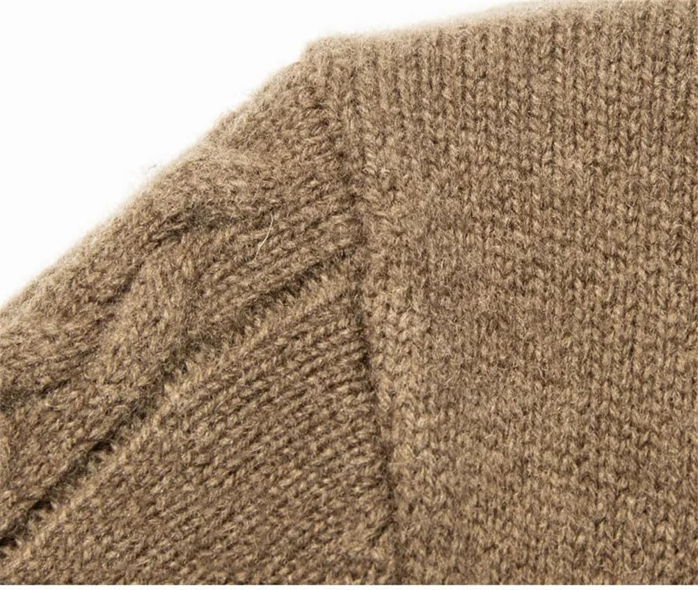 Men's 100 Percent Cashmere Long Sleeve Knitted Cardigan Sweater