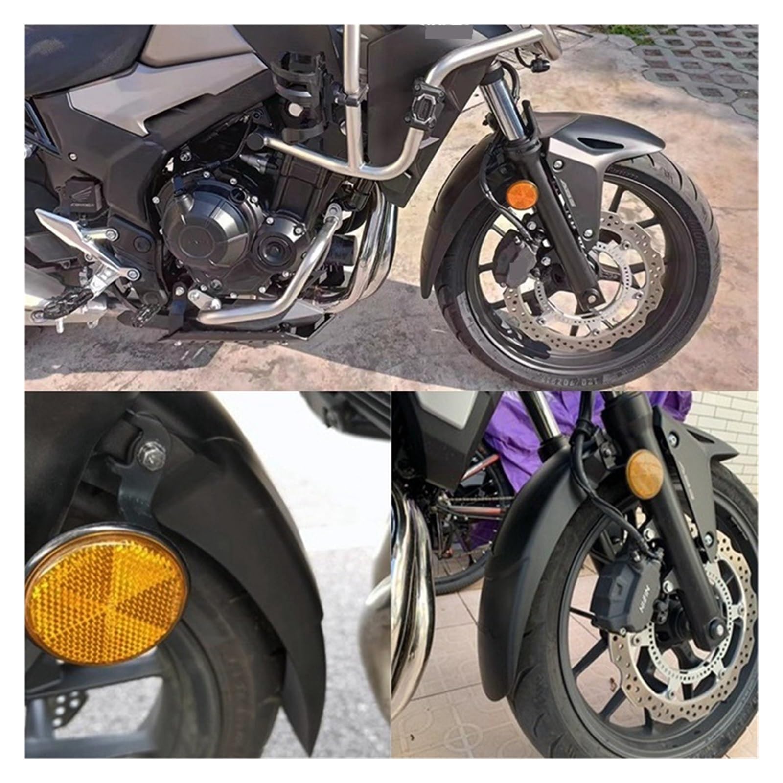 Paraspruzzi Motocicletta Prolunga Parafango Parafango Anteriore Moto Per CB400X CB400F CB 400X CB400 F 2019-2022 Extender Hugger