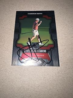 Cam Smith Signed 2024 Panini Prizm Stat Leaders Trading Card (93) LIV Golf - NFL Autographed Football Cards