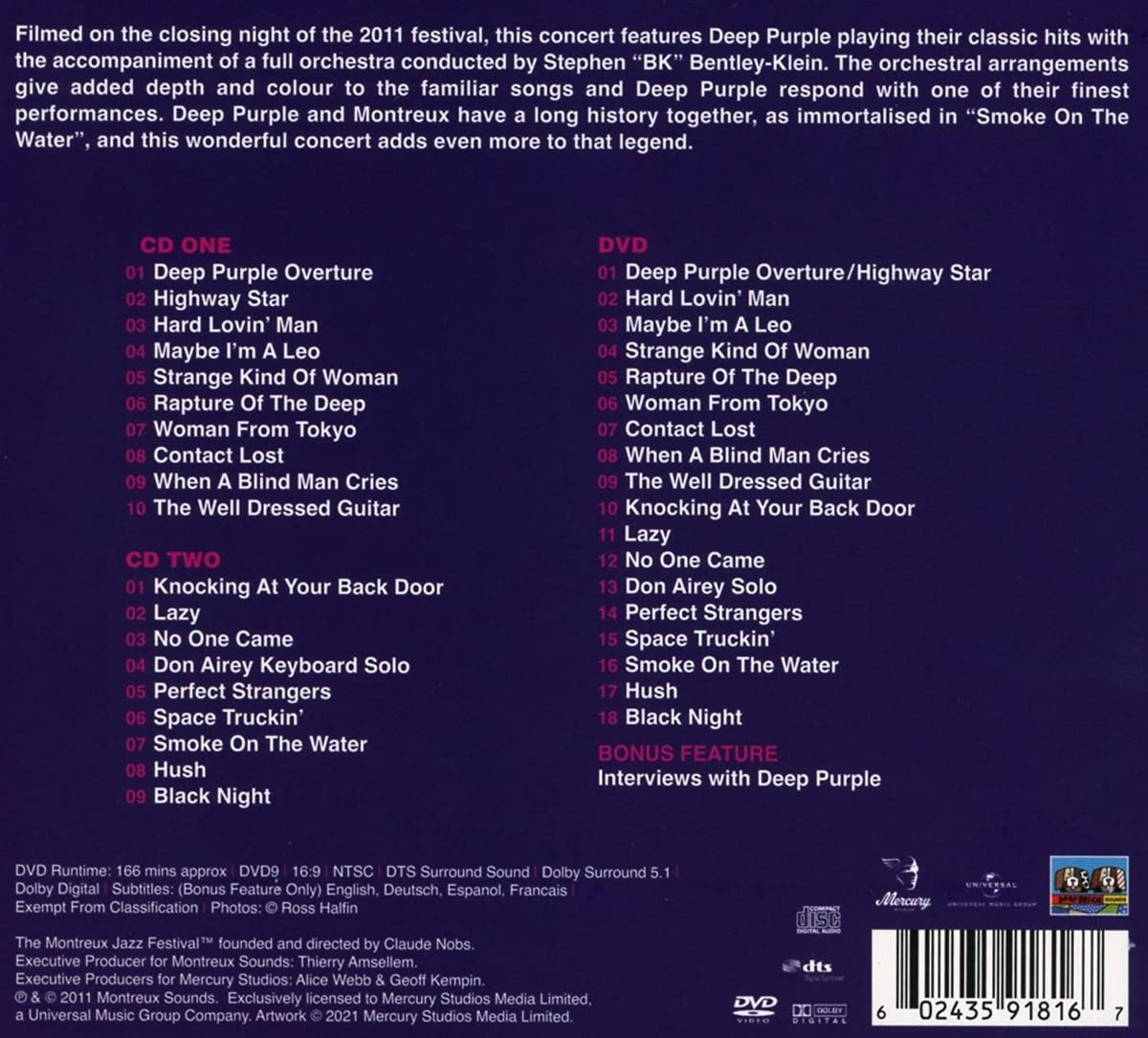 Deep Purple - Live at montreux 2011
