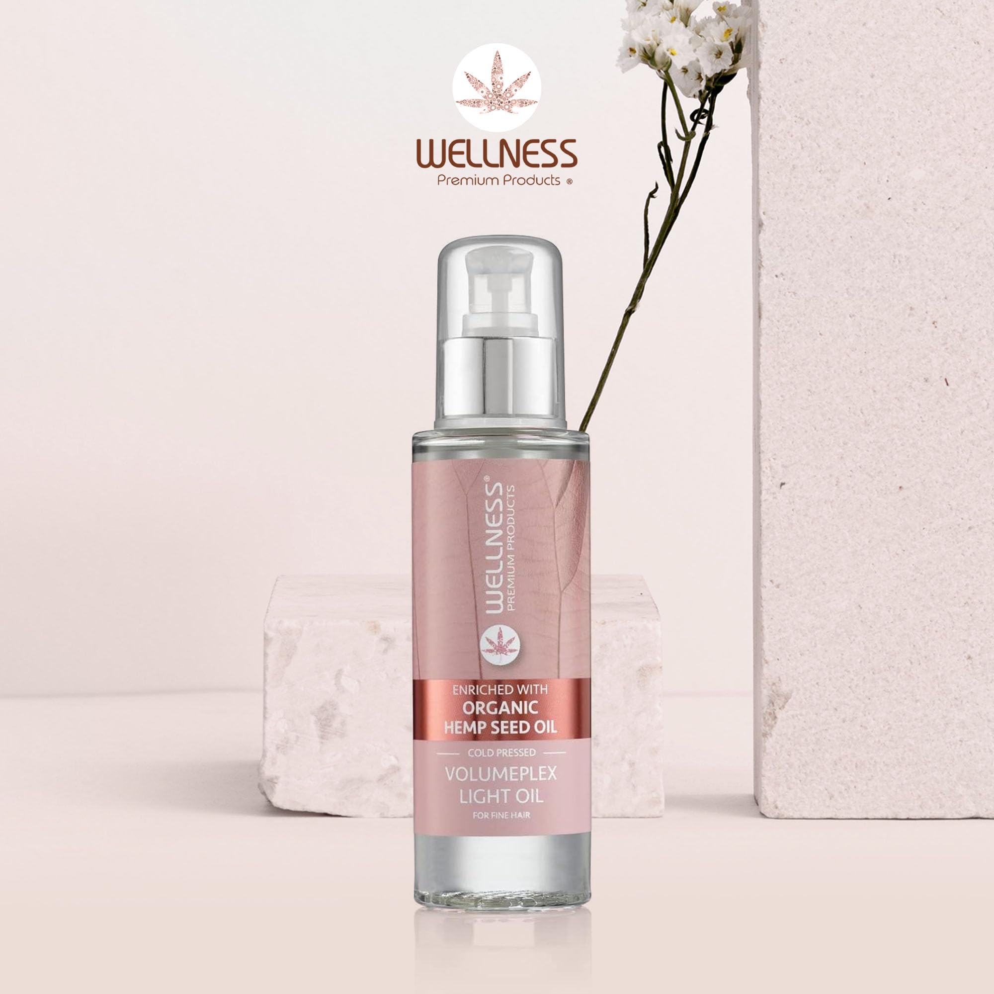 Wellness Hemp VolumePlex Lekki Nawilżający Olejek Do Włosów Cienkich 100ml