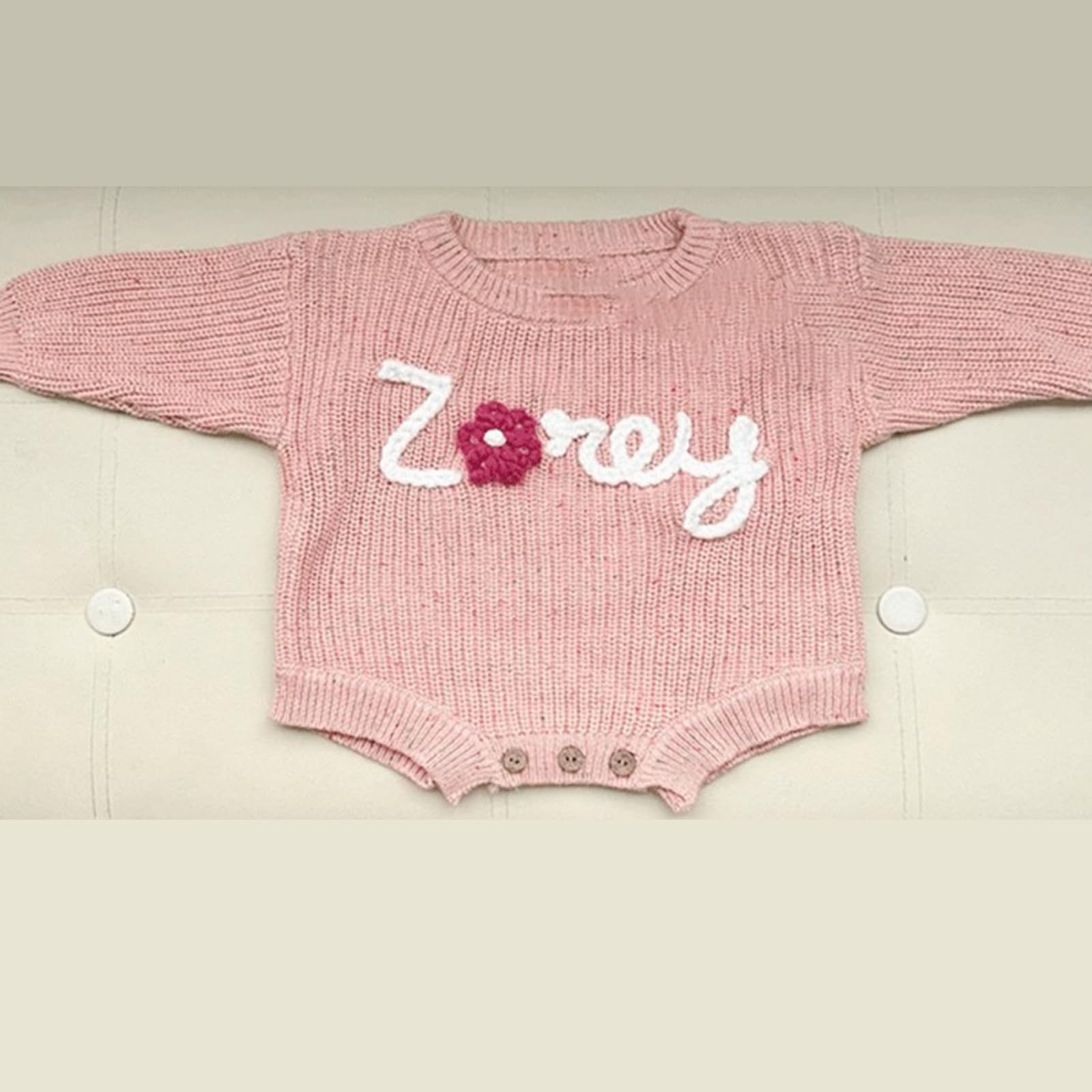 Personalisierte Babynamenspullover, Individuell Bestickte Babypullover, Babygeburtstagsgeschenke, Geschenke Für Neugeborene
